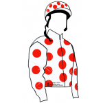 BLANCO CON CIRCULOS ROJOS, AMGAS BLANCAS CON CIRCULOS ROJOS, GORRA BLANCA CON CIRCULOS ROJOS